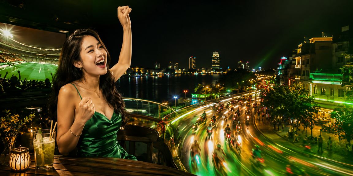 Người dùng xem kết quả cá cược thể thao bên ly cà phê tại Hà Nội